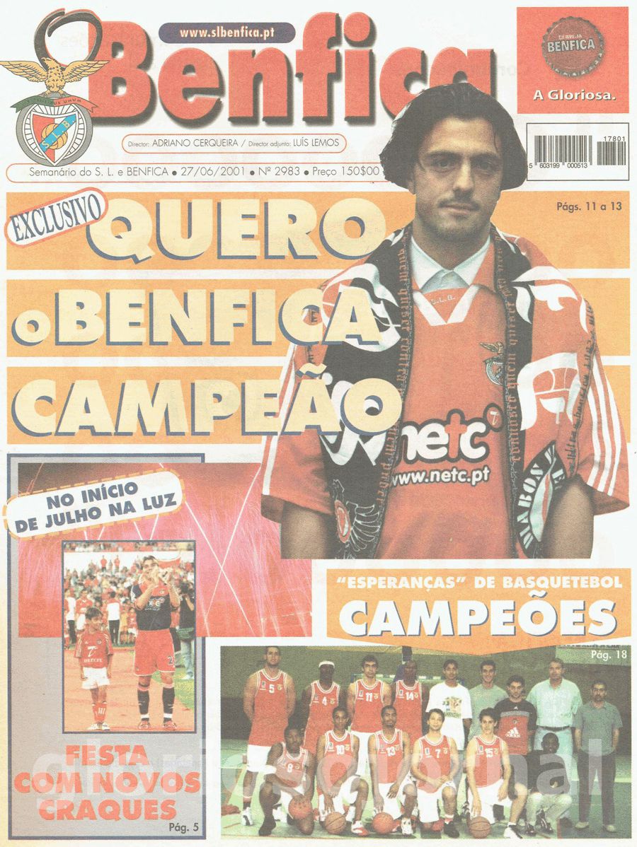 jornal o benfica 2983 2001-06-27